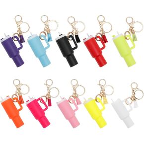 Mini Tumbler Keychain for Chapstick Holder with Detachable Lid Attractive Tumbler Shape Backpack Charm Bulk in Saudi Arabia