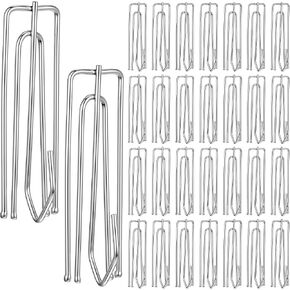 30 PCS Pinch Pleat Curtain Hooks, Stainless Steel Curtain Pleat Hook, 4 Prongs Pinch Hooks, Drapery Clasp and Pin, Drapery Hook Traverse Pleater for Window Door Living Bathroom Curtains in Saudi Arabia