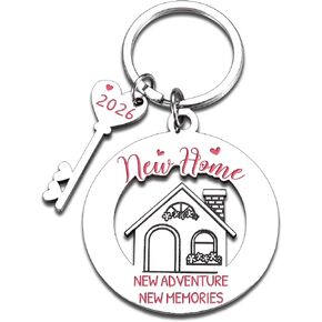 House Warming New Home Keychain Gifts 2026 Housewarming Valentines Anniversary Couple Gift for New Moving House Warming Gifts for Women Men Couple Friends Homeowners Home Essentials Apartment in Saudi Arabia
