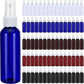 LemonRoad 100 Pack 2 oz Mini Spray Bottles Bulk Small Plastic Fine Mist Spray Bottles Pink Blue Asst Colors Leak Proof Mini Empty Refillable Travel Size Hair Colorful Sprayer Bottle for Cleaning in Saudi Arabia