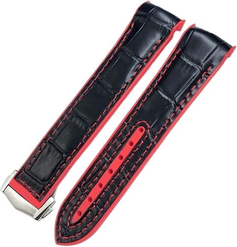 22mm 21mm 20mm New Nylon Fabric Cowhide Composite Rubber Watchband Fit for Omega Seamaster 300 Planet Ocean 600 Watch Strap in Saudi Arabia