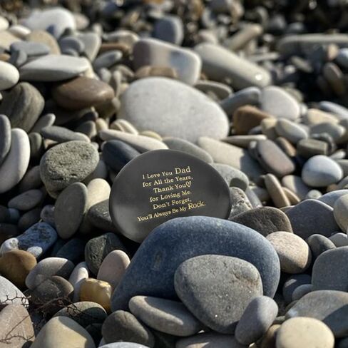 Engraved Rock Valentines Gifts for Dad Father Daddy Birthday Gifts from Daughter Son Father Stone Gifts from Kids for Birthday Christmas Retirement Anniversary Valentines Fathers Day I Love You Dad in Saudi Arabia
