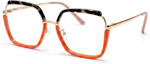 Oversized Reading Glasses for Women, TR90 Square Frame Eyeglasses Reader with Blue Light Blocking Coating Glasses in Saudi Arabia