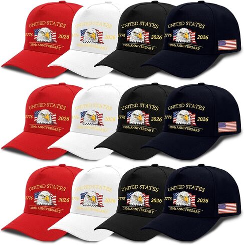 250th Anniversary USA Hat 1776-2026 American Flag Baseball Cap Anniversary American Flag Hats for Women Men in Saudi Arabia