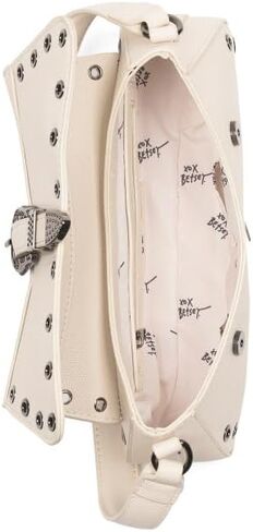 حقيبة كتف Betsey Johnson Western Print، غير جلدية، 10x5.5 بوصة، إغلاق بغطاء مغناطيسي، جيوب تنظيمية داخلية in Kuwait