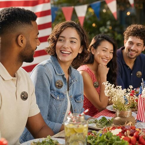 5 قطع من دبابيس AFRITEE USA 250th Ann، 1776-2026 شارة طية صدر السترة الوطنية للقبعة | مجموعة دبابيس المينا الاكريليك، 1776-2026 تصميم الولايات المتحدة الأمريكية، مخلب فراشة، للسترات والقبعات، 4 يوليو in Kuwait