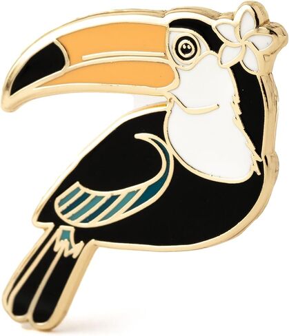 Toucan Enamel Pin - Colorful Tropical Bird Lapel Pin, Cute Jungle-Themed Accessory, Bird Collector’s Item, Unique Gift for Animal Lovers in Saudi Arabia