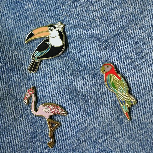 Toucan Enamel Pin - Colorful Tropical Bird Lapel Pin, Cute Jungle-Themed Accessory, Bird Collector’s Item, Unique Gift for Animal Lovers in Saudi Arabia
