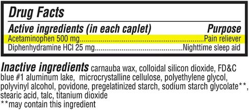 berkley jensen Extra Strength Acetaminophen PM Caplets, 500 ct. in Saudi Arabia