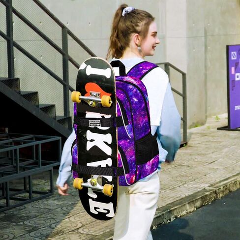 UFNDC Backpack for Girls, 17.5" Water Resistant Cat Galaxy Tie-Dye School Backpacks, Teens Bookbag for Women College Middle in Kuwait