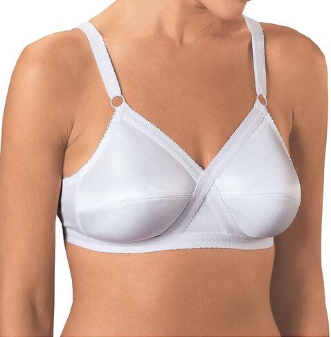 Women’s Wireless Cross and Shape Bra, 2-Pack, White, 38C in Kuwait