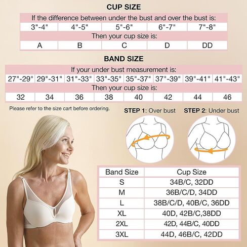 Women’s Wireless Cross and Shape Bra, 2-Pack, White, 38C in Kuwait