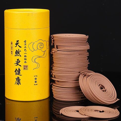 Coils Incense (96 PCS) Spiral Incense Coil Incense Holder Burner, Natural Chinese Incense Coils Spiral Design for Long，Wormwood in Saudi Arabia