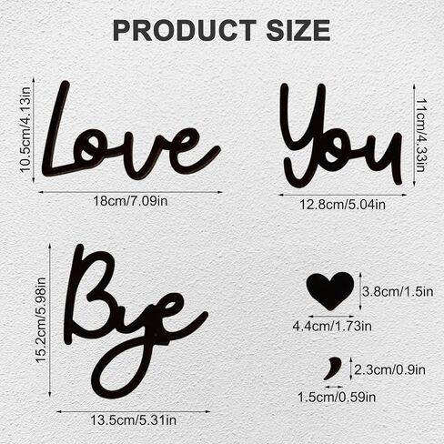 Rustic Wood Over Door Sign "Love You Bye", Boho Wall Decor, Home Hanging Art for Living Room Bedroom, Gift for Lovers & Family in Saudi Arabia