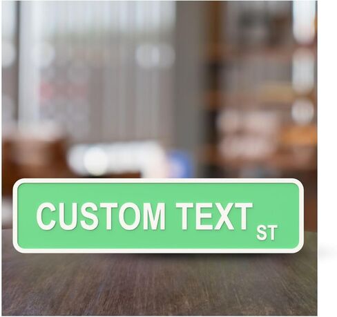 Custom Street Sign Decor | Personalized Street Signage | Name Sign Street Style Decoration | Street Sign For Bedroom, Kids Room, Nursery Wall Decor | Door Sign | Cake Topper in Saudi Arabia