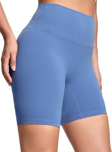HeyNuts No Front Seam Biker Shorts 4''/ 6'', Medium Plus Support, Compression High Waisted Workout Shorts in Saudi Arabia