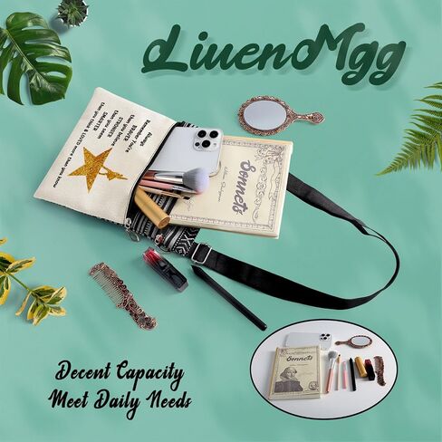 برودواي الموسيقية رسول حقيبة صغيرة نمط العرقية المطبوعة حزام قابل للتعديل Crossbody زيبر حقيبة الموسيقية هاميلتون حقيبة الهاتف المحفظة لطيف حقيبة يد لمحبي برودواي النساء in Kuwait