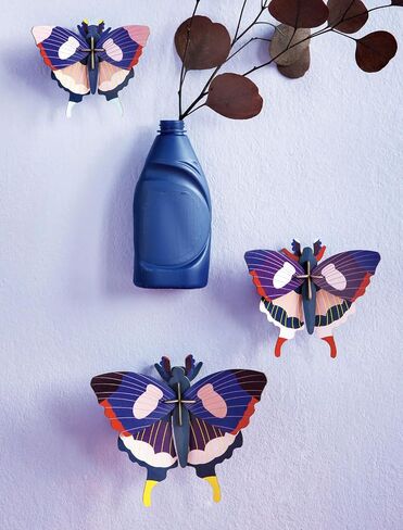 STUDIO ROOF, Wall Art Butterfly, Swallowtail Butterflies, Set of 3, Eco-Friendly & Creative Gift in Saudi Arabia