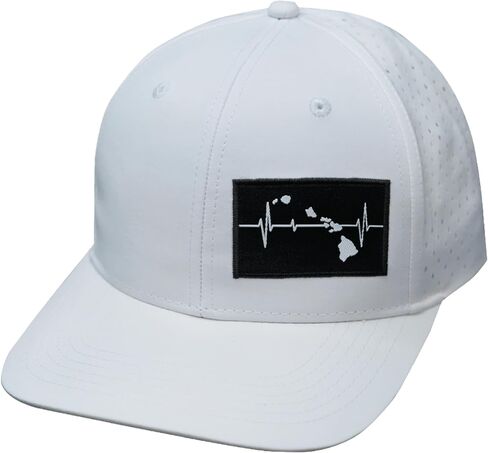 Hawaii Hat - Baseball Hat Fit - White - Laser Mesh in Saudi Arabia