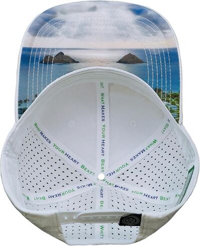 Hawaii Hat - Baseball Hat Fit - White - Laser Mesh in Saudi Arabia