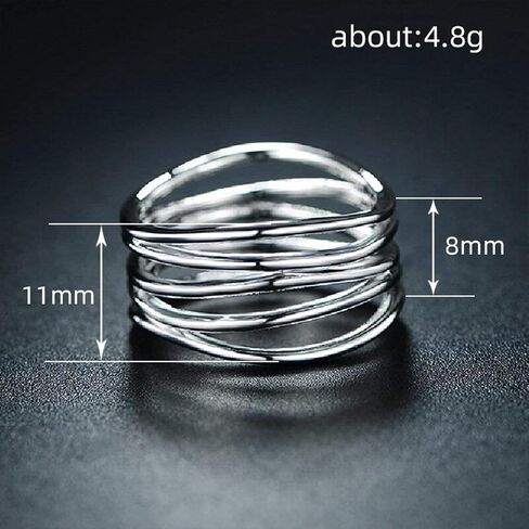 18k Gold Statement Ring for Women Size 6 7 8 9 10 Thumb Rings Silver Dome Ring Chunky Gold Rings Everyday Rings for Women in Saudi Arabia