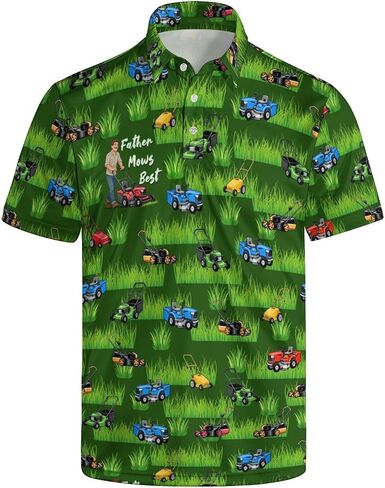 قمصان جولف للرجال، قمصان بولو مضحكة بأكمام قصيرة، سريعة الجفاف، قميص بولو جولف بياقة، هدية جولف in Kuwait