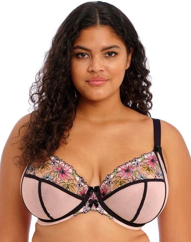 حمالة صدر Elomi Carrie Plunge Underwire (301802)، 34HH، وردي باليه in Kuwait