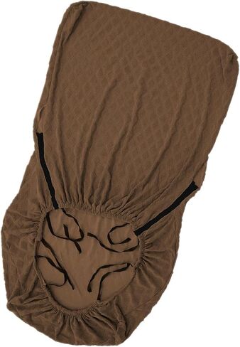 Wood Arm Chair Cover Elastic Chair Cover Stylish Widely Usage Washable Made of Polyester Spandex Jacquard Fabric Durable (Beige) in Saudi Arabia