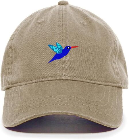 DSGN By DNA Hummingbird Embroidered Baseball Cap Cotton Adjustable Dad Hat in Saudi Arabia