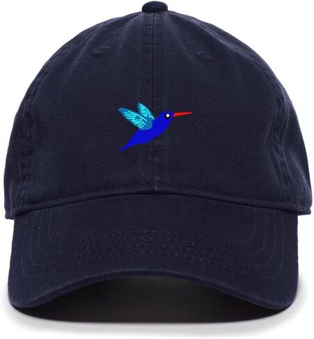 DSGN By DNA Hummingbird Embroidered Baseball Cap Cotton Adjustable Dad Hat in Saudi Arabia