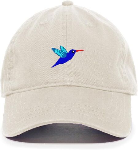 DSGN By DNA Hummingbird Embroidered Baseball Cap Cotton Adjustable Dad Hat in Saudi Arabia