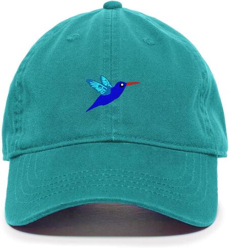 DSGN By DNA Hummingbird Embroidered Baseball Cap Cotton Adjustable Dad Hat in Saudi Arabia