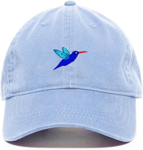 DSGN By DNA Hummingbird Embroidered Baseball Cap Cotton Adjustable Dad Hat in Saudi Arabia