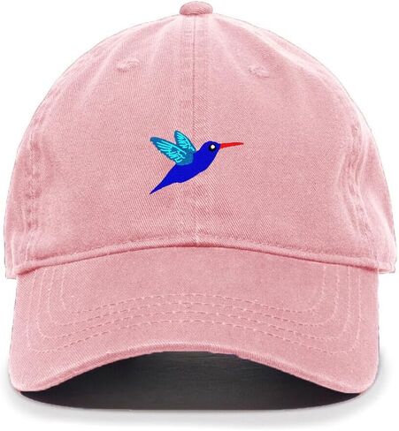 DSGN By DNA Hummingbird Embroidered Baseball Cap Cotton Adjustable Dad Hat in Saudi Arabia
