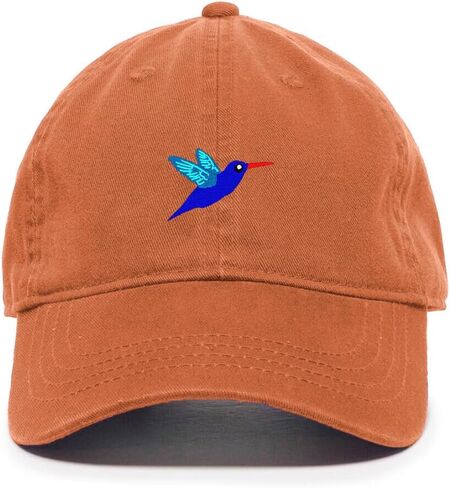 DSGN By DNA Hummingbird Embroidered Baseball Cap Cotton Adjustable Dad Hat in Saudi Arabia