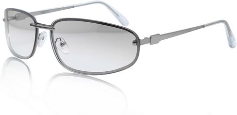 Y2K Sunglasses for Women | Wrap Around, Rimless, Small Metal Frame, 2000s, 90s, UV400 Protection, for Daily, Rave Festive, Party, Tinted Lens Shades in Saudi Arabia