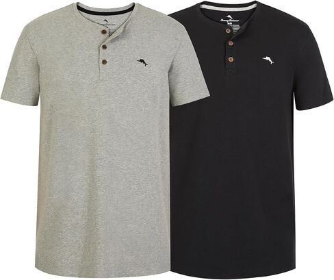 قمصان Tommy Bahama الرجالية المكونة من قطعتين - تي شيرت Henley بأكمام قصيرة - قميص ناعم وقابل للتمدد للرجال in Kuwait