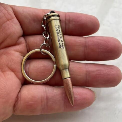 Bullet Model Keychain 2.7“ Zinc Alloy Keyring Cosplay Accessories in Saudi Arabia