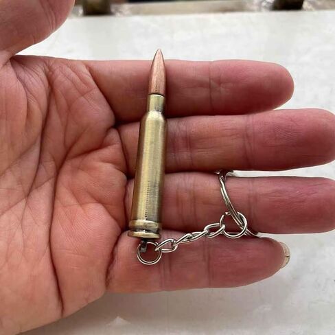 Bullet Model Keychain 2.7“ Zinc Alloy Keyring Cosplay Accessories in Saudi Arabia