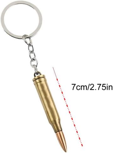 Bullet Model Keychain 2.7“ Zinc Alloy Keyring Cosplay Accessories in Saudi Arabia