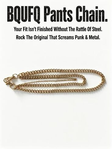Pants Chain Wallet Chain Jeans Chain,1 Pack Belt Chain Wallet Chain Pocket Chain for Hip Hop Punk Jeans Chain Key Chain Goth Accessories for Men Women Streetwear Urban Fashion in Saudi Arabia
