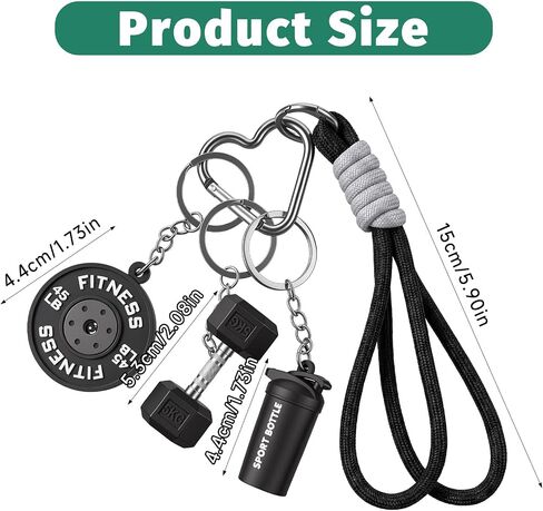 Bag Charms for Handbags Gym Accessories for Women Gym Dumbbell Keychain Bag Charm Weights Purse Charms Kettlebell Barbell Plate Key Chains Gift for Fitness Sports Trainer Women and Men in Saudi Arabia
