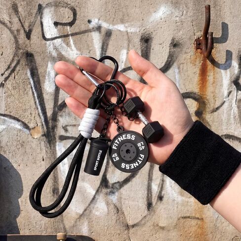 Bag Charms for Handbags Gym Accessories for Women Gym Dumbbell Keychain Bag Charm Weights Purse Charms Kettlebell Barbell Plate Key Chains Gift for Fitness Sports Trainer Women and Men in Saudi Arabia