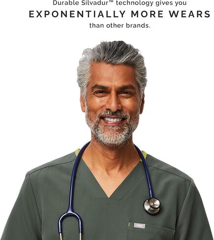 FIGS Chisec Three-Pocket Scrub Top for Men – Moss, S in Saudi Arabia