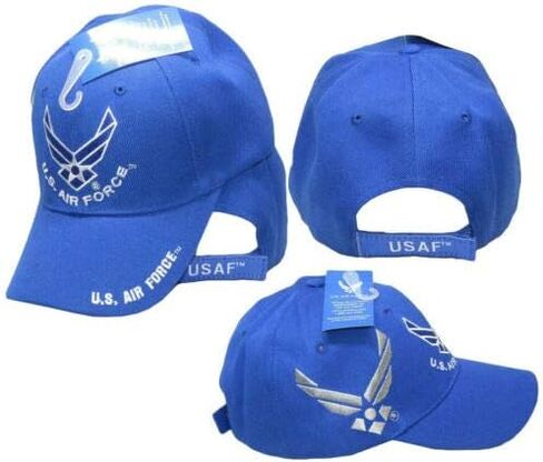 قبعة مرخصة من Trade Winds US Air Force USAF Wings Insignia Royal Blue Shadow المطرزة in Kuwait