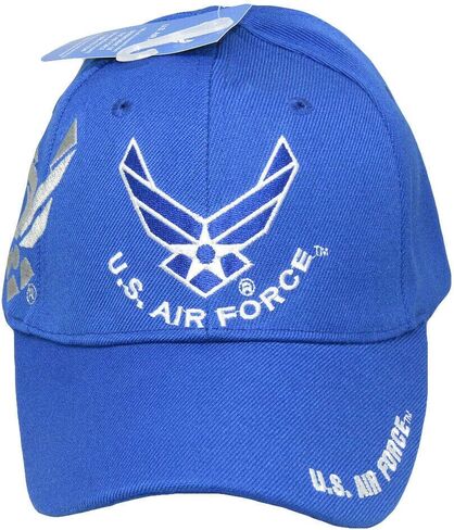قبعة مرخصة من Trade Winds US Air Force USAF Wings Insignia Royal Blue Shadow المطرزة in Kuwait