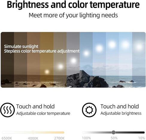 30 x 36 Black LED Bathroom Mirror, Metal Framed Rounded Corner Rectangle Backlit Mirror Bathroom, Anti-Fog, 3-Color Stepless Dimmable Lighted Mirror, Motion Sensor Lights, Memory Function in Saudi Arabia