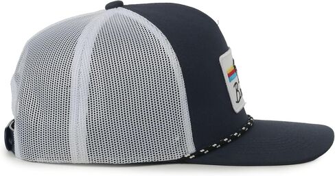 Ford Bronco Navy Trucker Hat – High Crown Cotton Twill Cap, White Mesh Back, Rope Detail, One Size in Kuwait