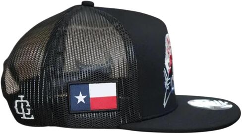 LOST CALF Texas Tribe Trucker Hat – Black Mesh Back Snapback Cap, Unisex Adjustable Patch Hat, Western Style Breathable Baseball Cap in Saudi Arabia