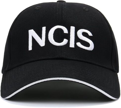 NCIS Baseball Cap Hat Adult Women Men Adjustable Black Cotton Embroidered Hat in Saudi Arabia
